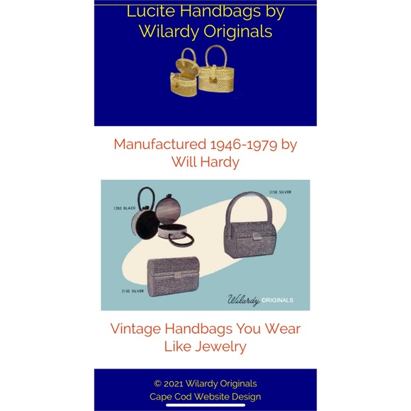 Rare 1940s Vintage Wilardy Lucite Bag - Picture 7 of 7